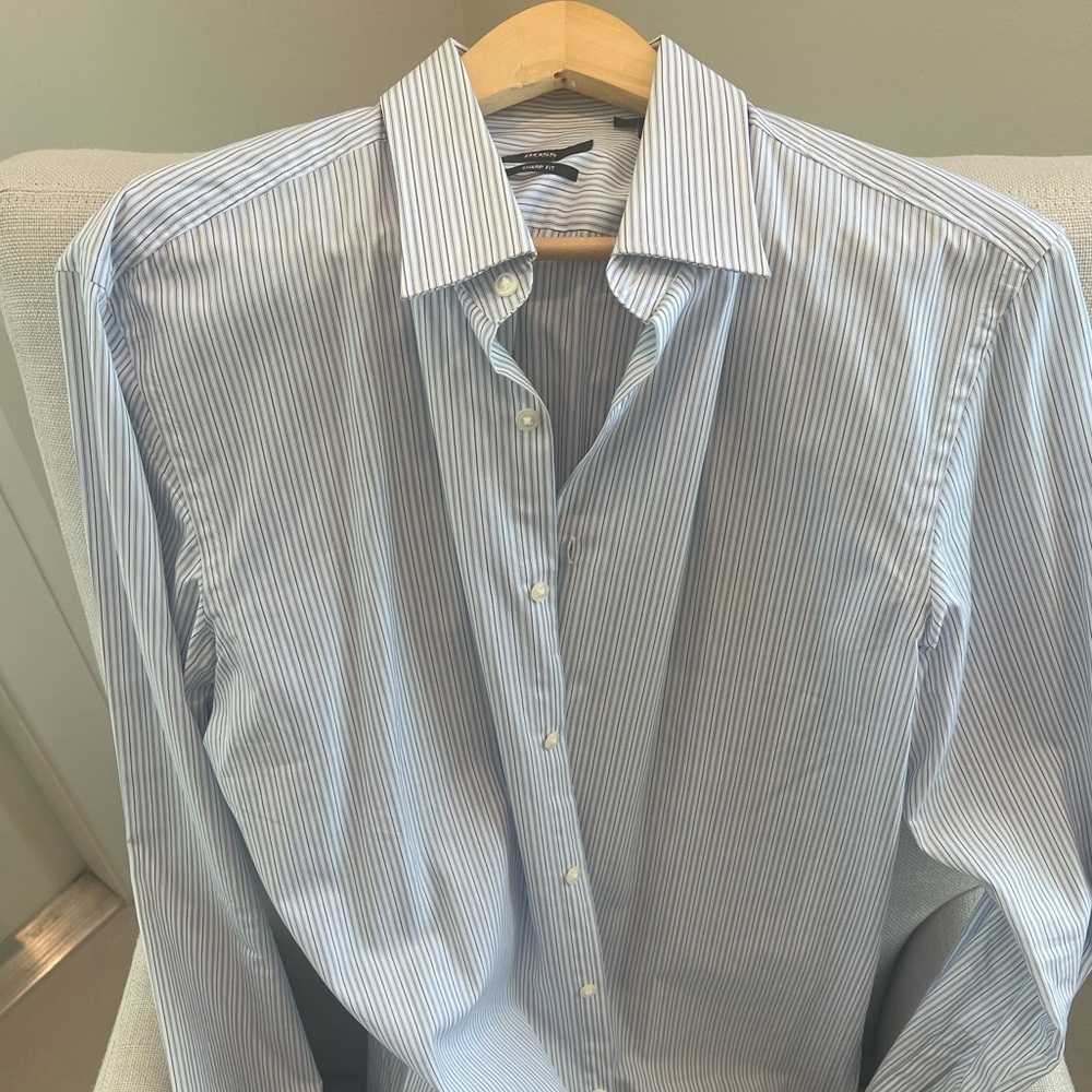 HUGO BOSS (SHARP FIT) CASUAL DRESS SHIRT 15.5 34/35